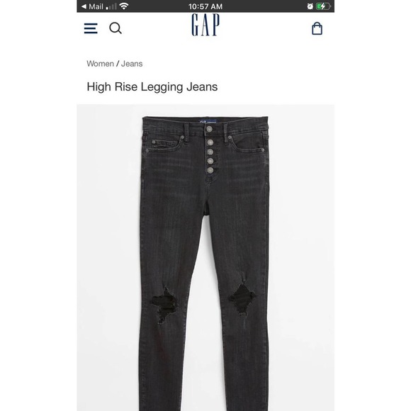 Gap legging jeans - size 12 - Picture 3 of 4